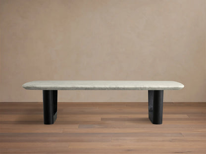 Saint Germain Stone Coffee Table with Rennes Base