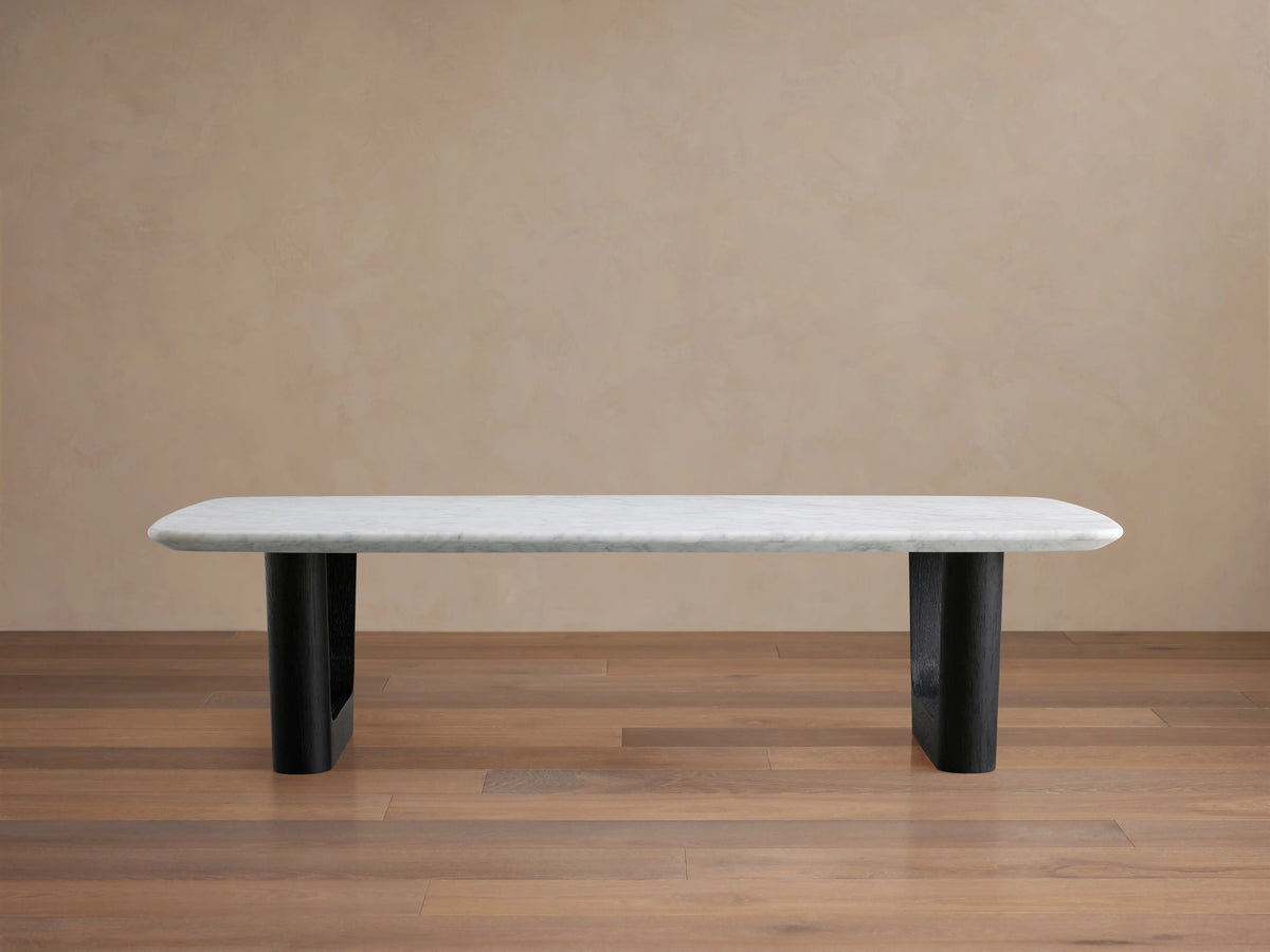 Saint Germain Stone Coffee Table with Rennes Base