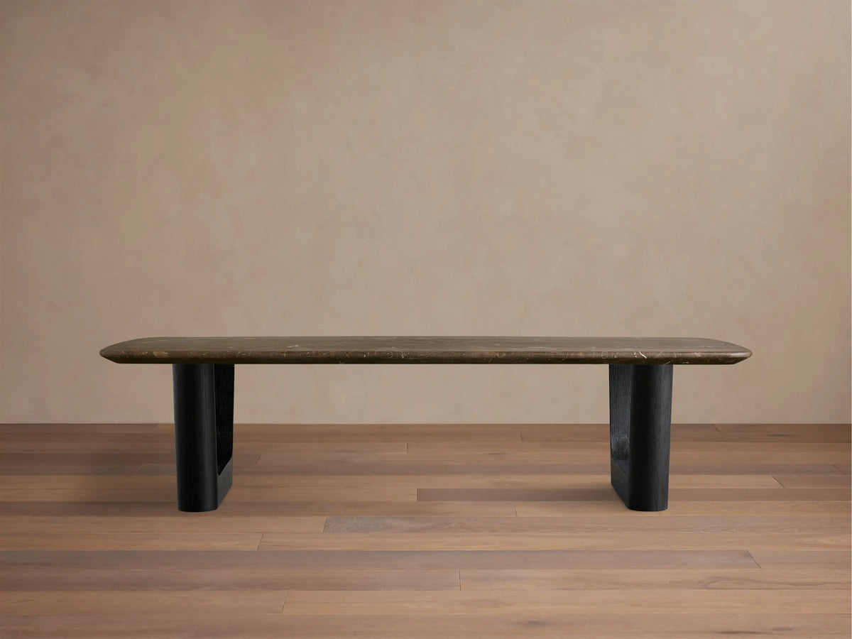 Saint Germain Stone Coffee Table with Rennes Base