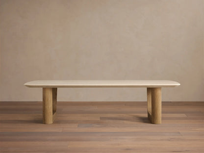 Saint Germain Stone Coffee Table with Rennes Base