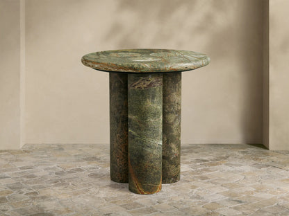 Serafin 20" Outdoor Compatible Round End Table in Green Forest (1 of 4)