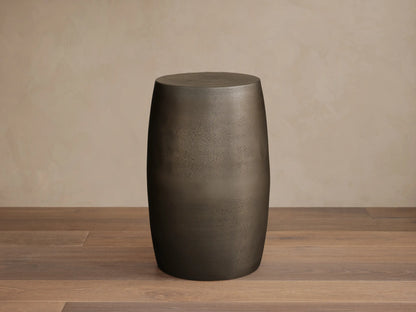 Hammered Drum End Table