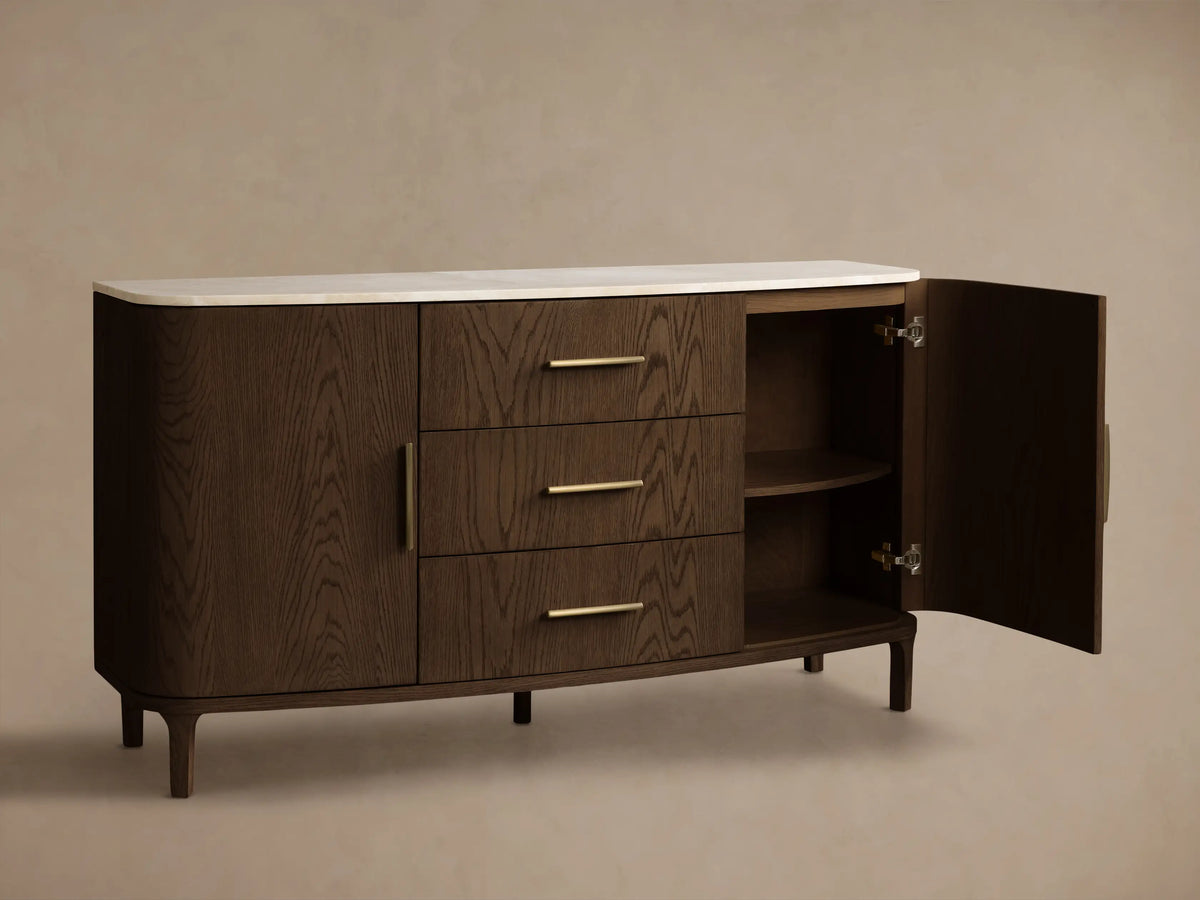 Danny 60" Cabinet in Mocha with Royal Cream Top (2 of 4)