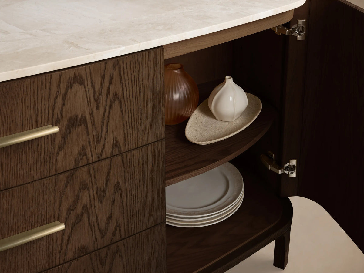 Danny 60" Cabinet in Mocha with Royal Cream Top (4 of 4)
