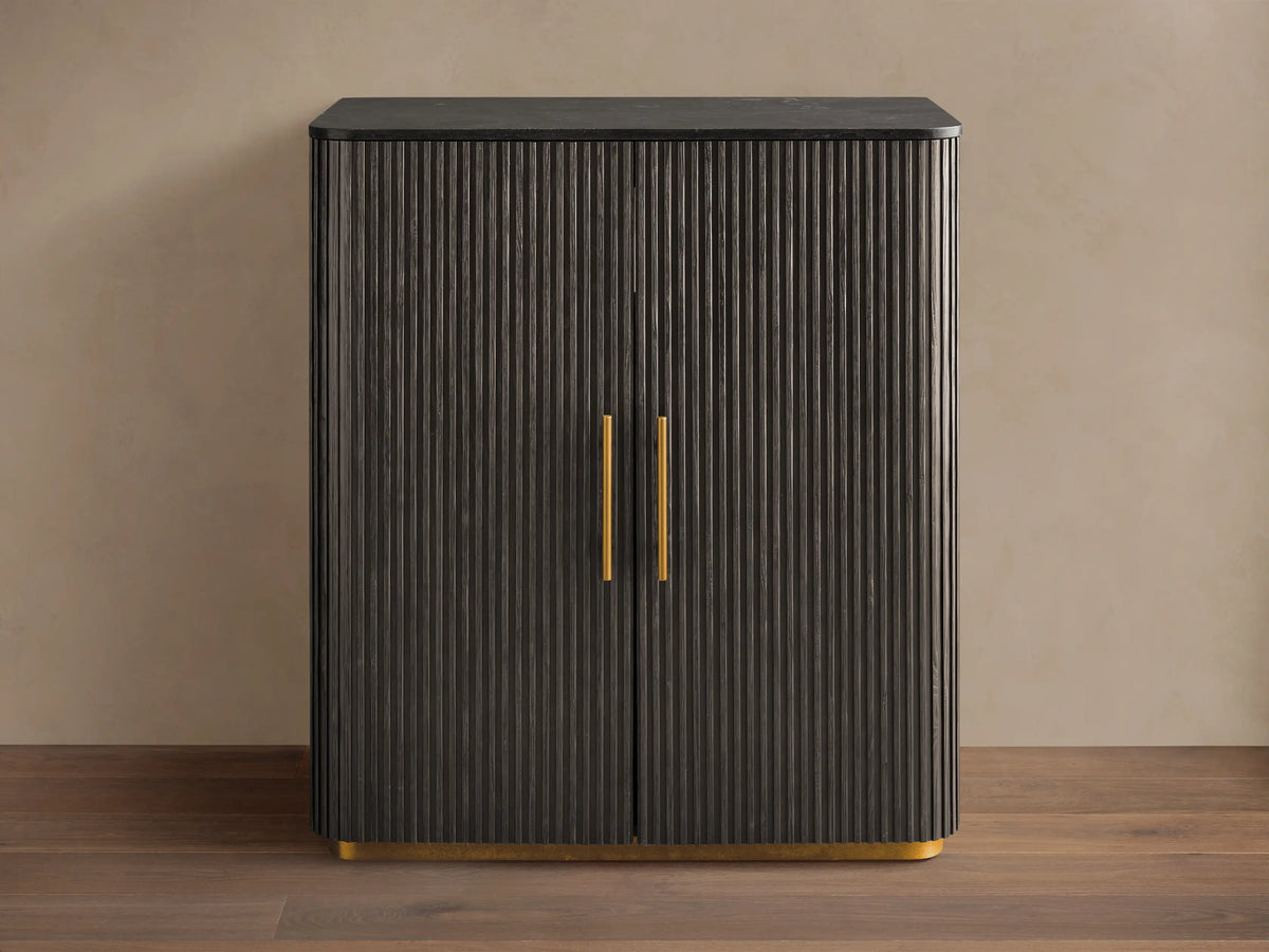 Finnley Plinth Bar Cabinet
