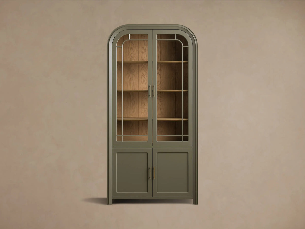 Gatlin 46" Glass Cabinet in Doma Verde (1 of 4)