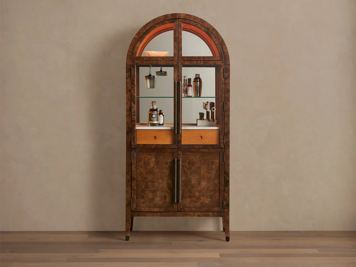 Hattie Burl Bar Cabinet