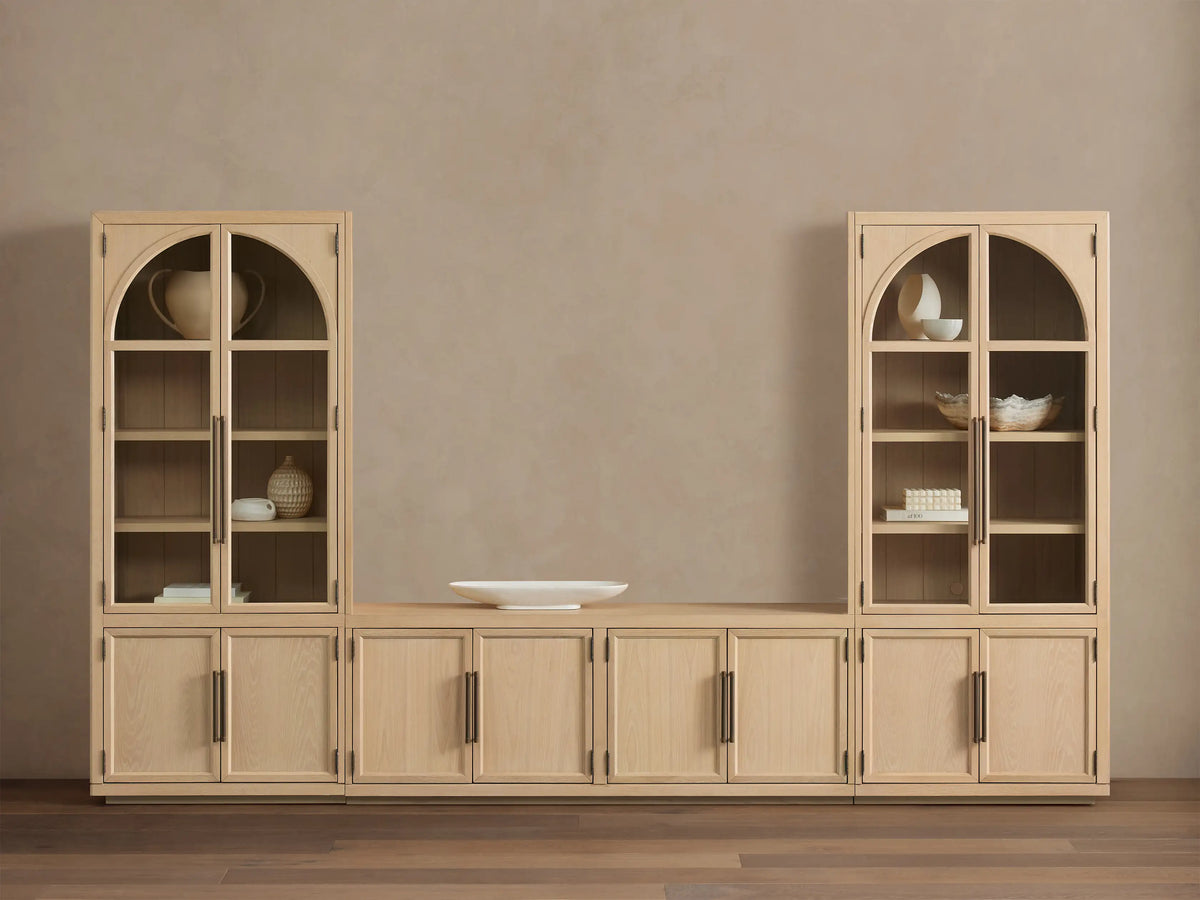 Hattie Glass Media Cabinet