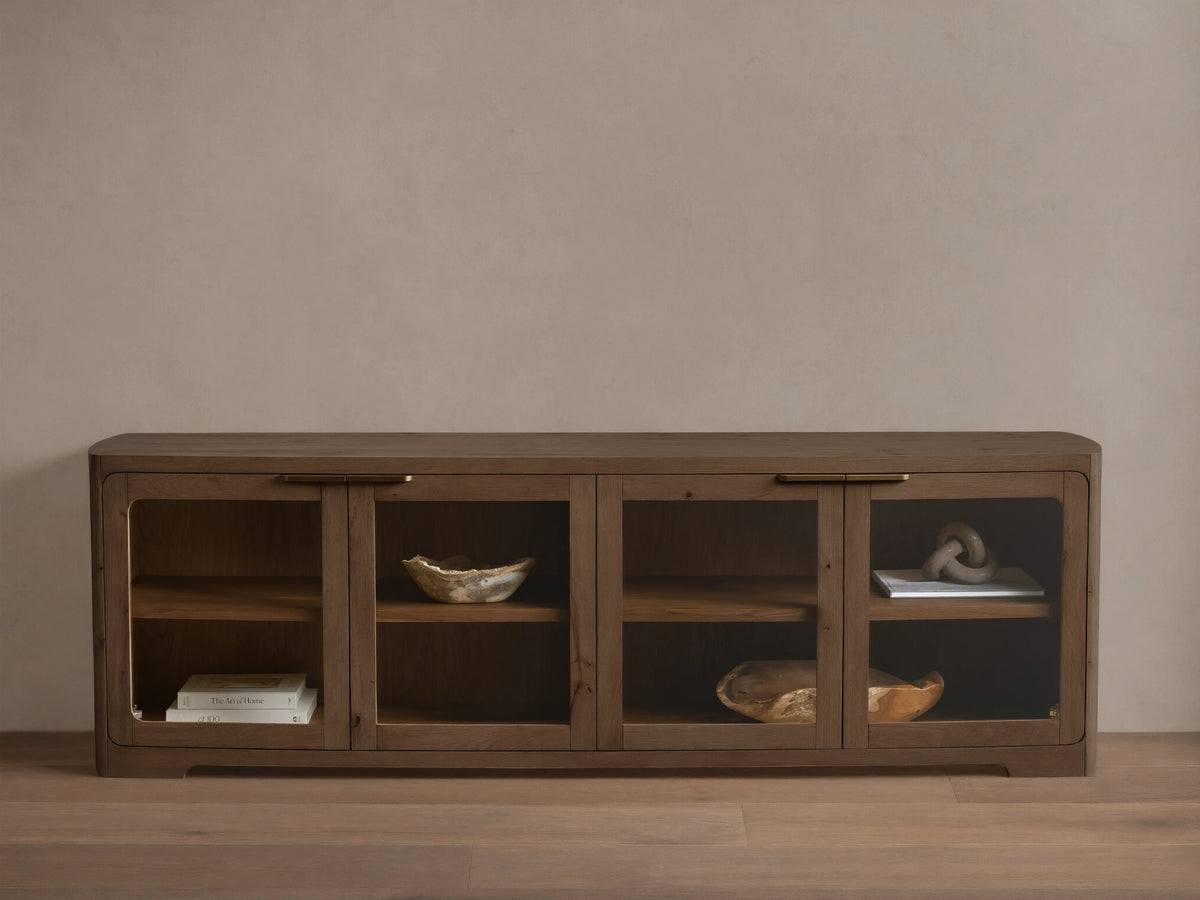 Redding Glass Media Console