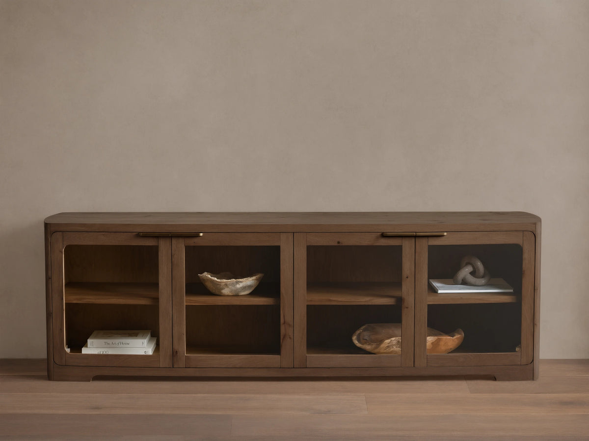 Redding Glass Media Console