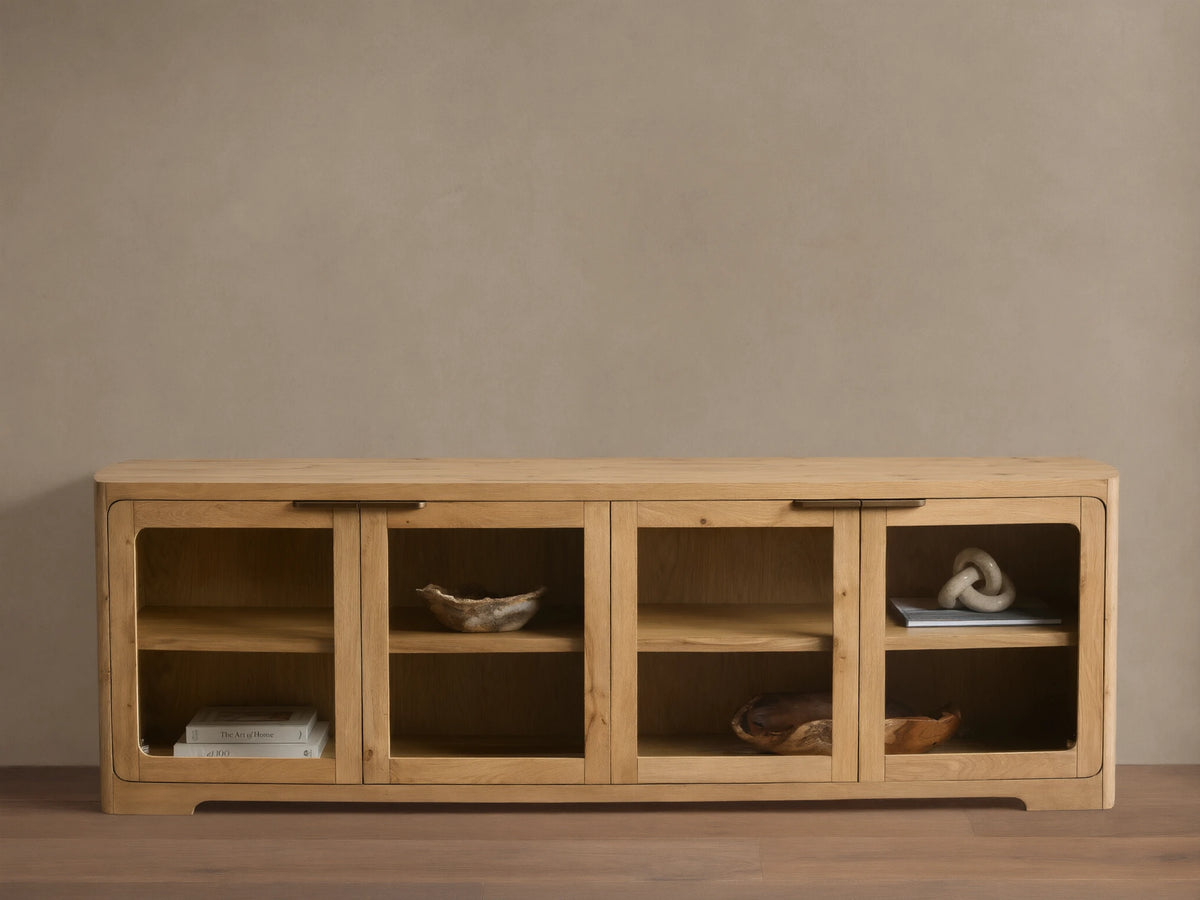 Redding Glass Media Console