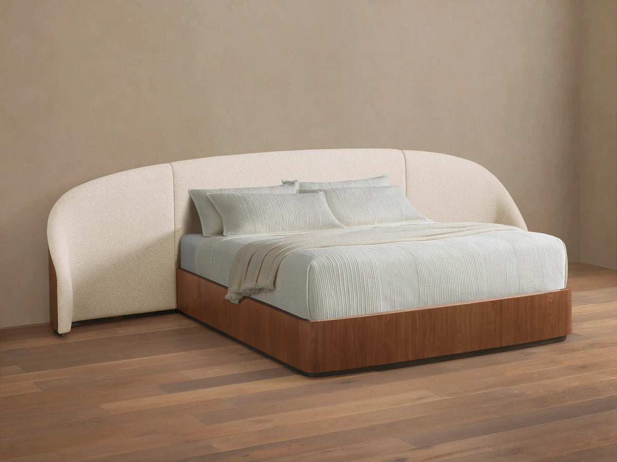 Caden 45.75" Extended King Bed in Walnut and Adilon Latte (6 of 6)