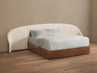 Caden 45.75" Extended King Bed in Walnut and Adilon Latte (6 of 6)