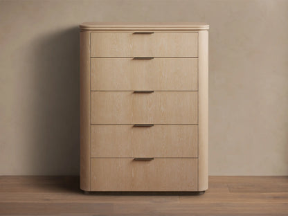 Caden Wood Five-Drawer Dresser