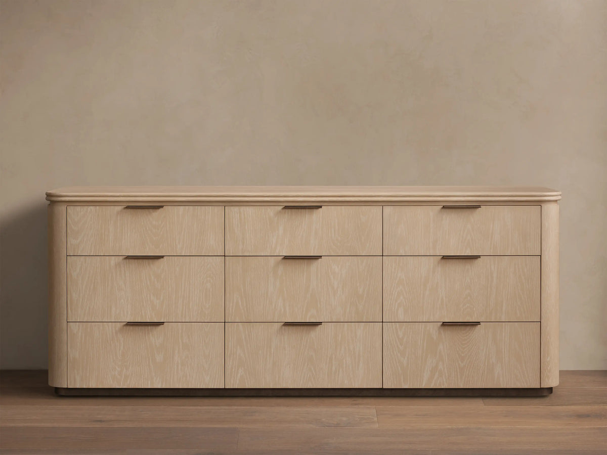 Caden Wood Nine-Drawer Dresser