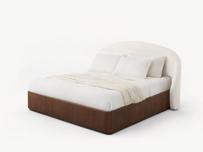 Caden 45.75" Queen Bed in Walnut and Adilon Latte (3 of 4)