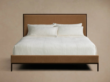 Chamberlain 54" Queen Bed in Bronze and Quincy Camel (3 of 4)