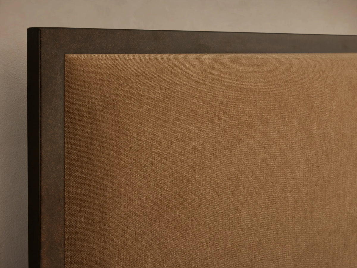Chamberlain 54" Queen Bed in Bronze and Quincy Camel (2 of 4)