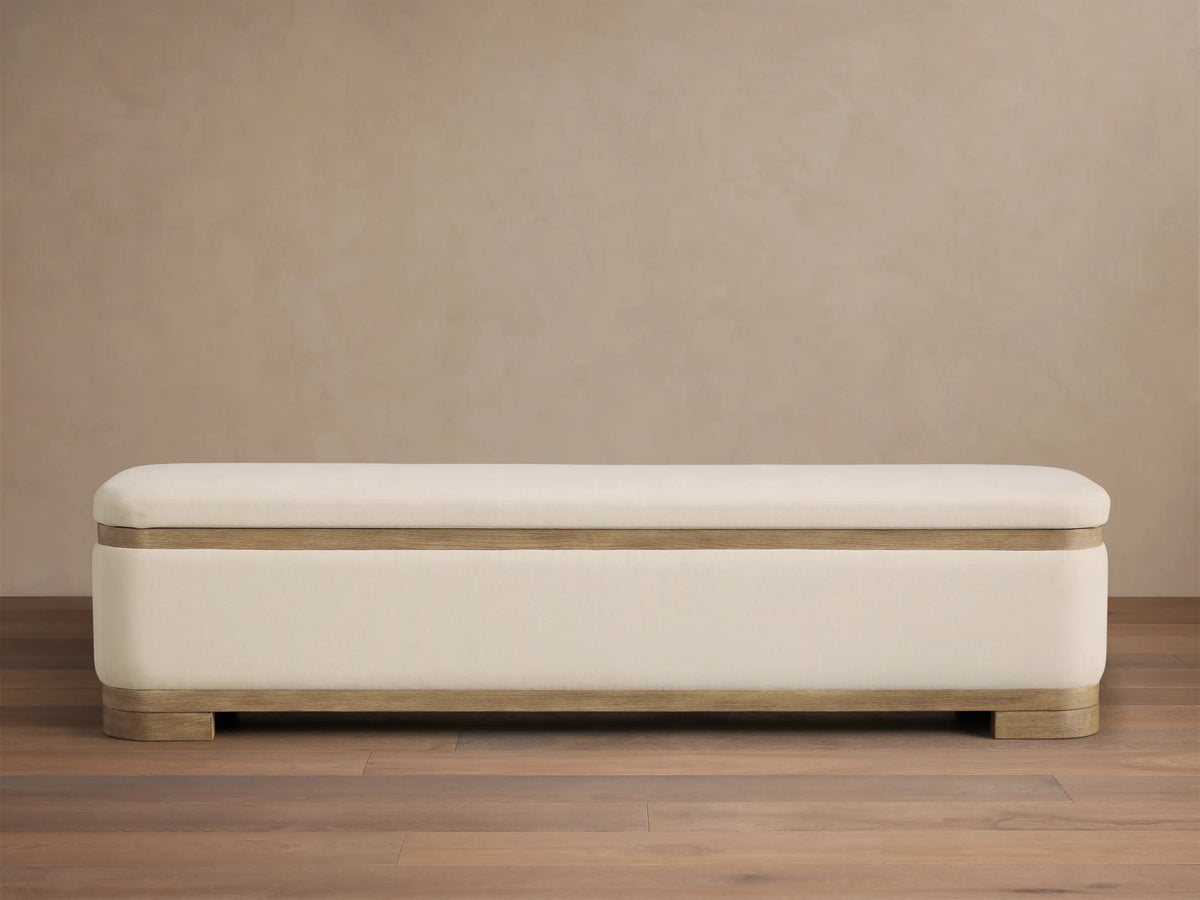 Darien Curved Storage Bench