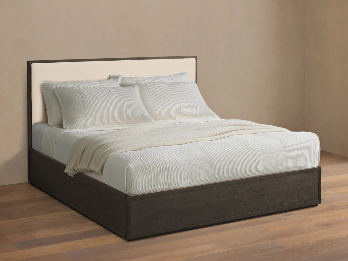 Darien 48" Queen Storage Bed in Ebony and Beacon Snow (4 of 5)