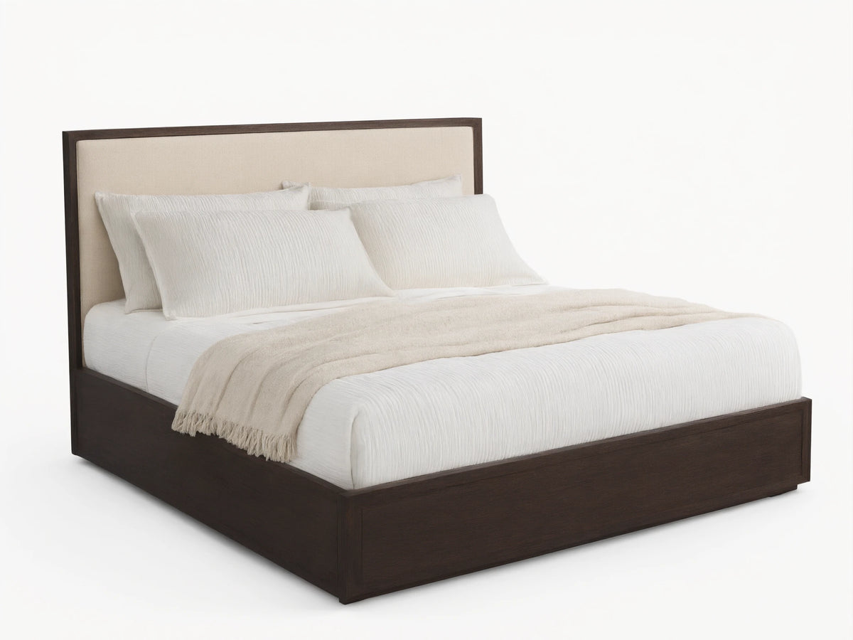 Darien 48" Queen Storage Bed in Ebony and Beacon Snow (4 of 5)