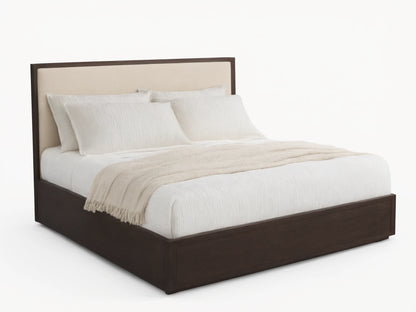 Darien 48" Queen Storage Bed in Ebony and Beacon Snow (4 of 5)
