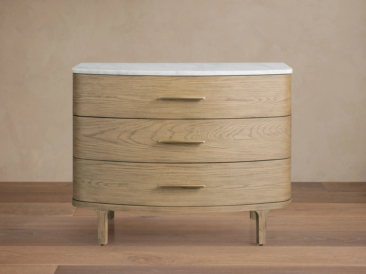 Danny Three-Drawer Nightstand