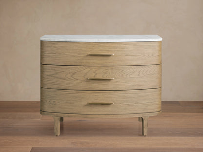 Danny Three-Drawer Nightstand