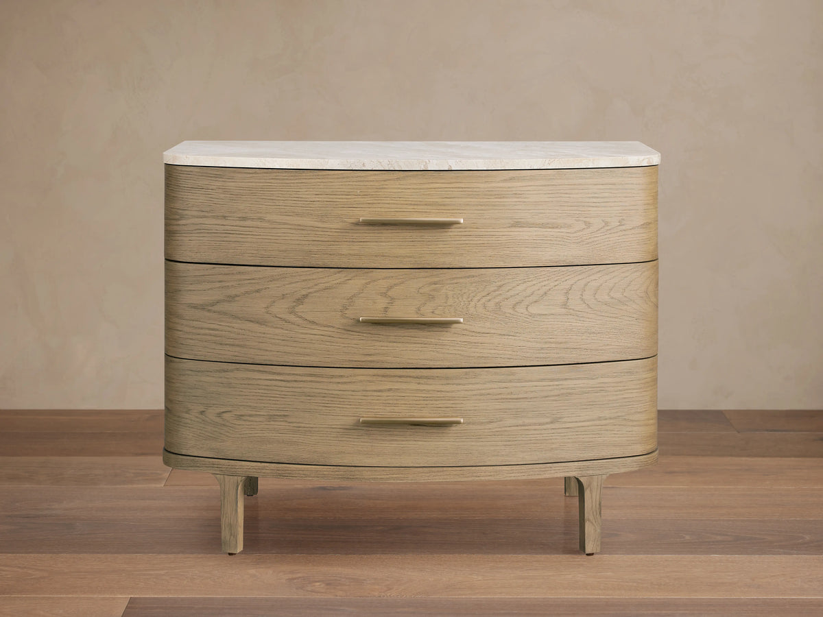 Danny Three-Drawer Nightstand
