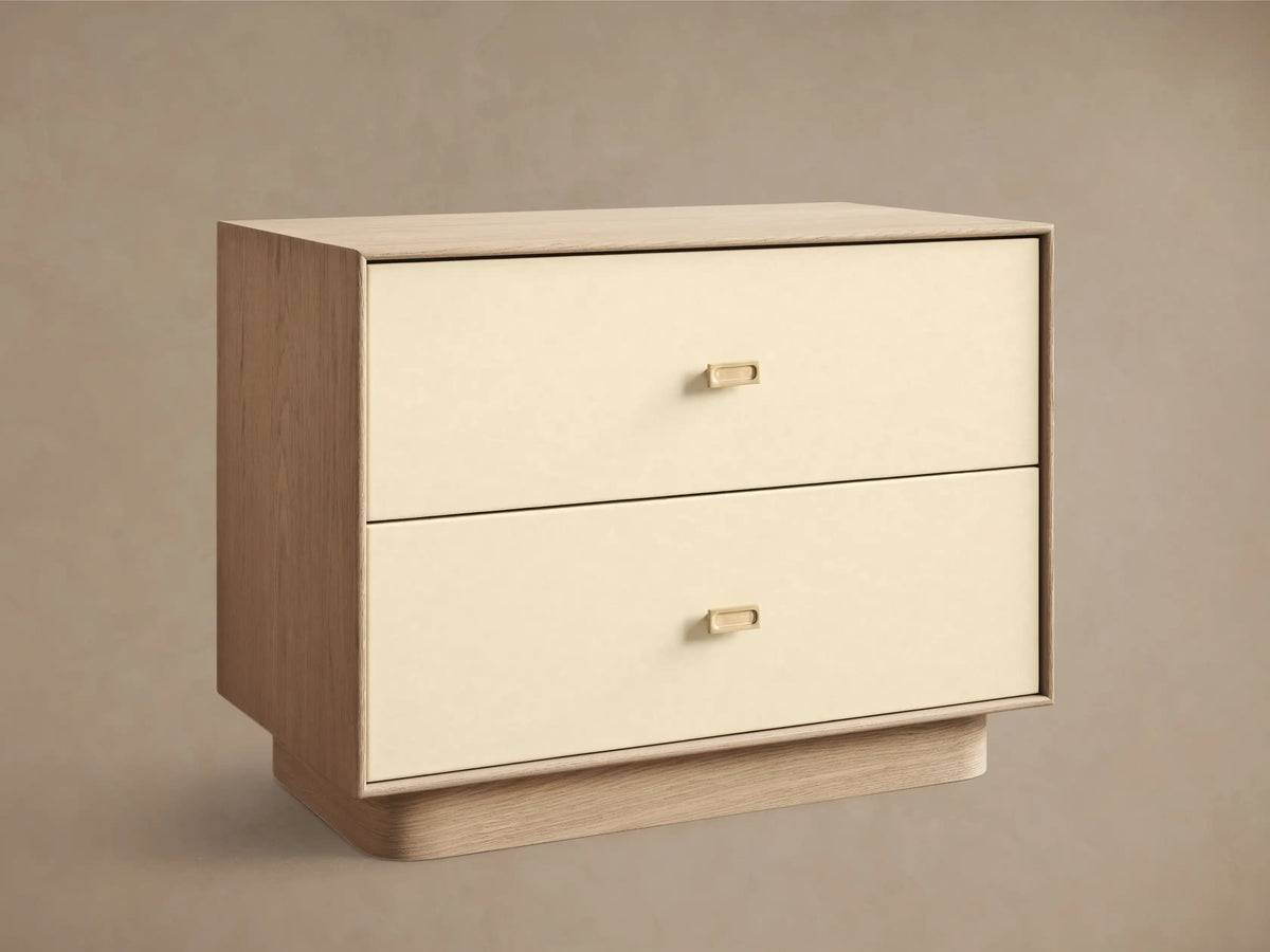 Lowen 26" Closed Nightstand in Sea Salt and Oyster (1 of 4)
