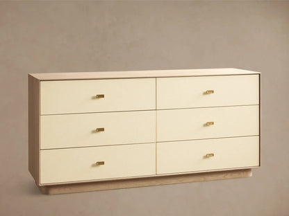 Lowen 72" Six Drawer Wide Dresser in Sea Salt and Oyster (1 of 4)