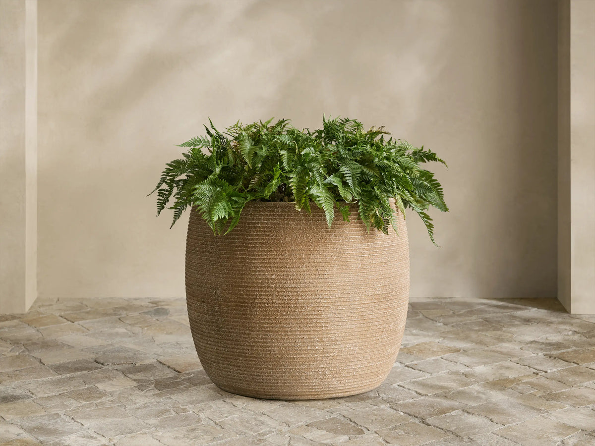 Ojai Ribbed Outdoor Planter