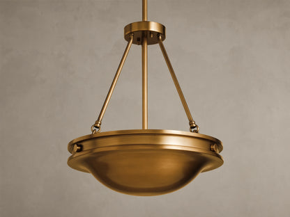 Edith 18" Round Pendant in Brass (3 of 6)