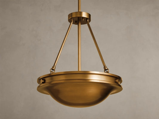 Edith 18" Round Pendant in Brass (3 of 6)