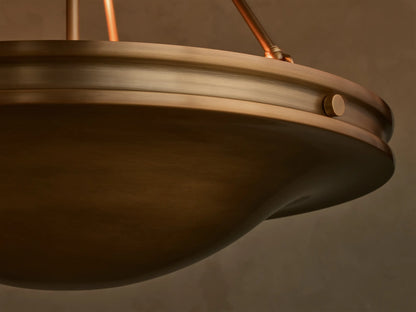 Edith 30" Round Pendant in Brass (3 of 5)