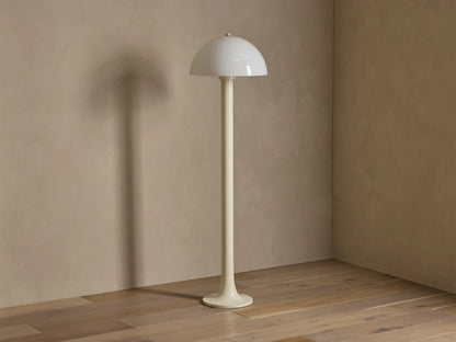 Jocy Floor Lamp with Opal Shade in Cream (1 of 3)