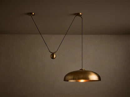 Sagamore 1 Light Pendant in Brass (1 of 5)