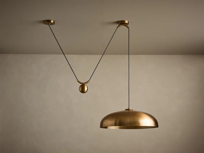Sagamore 1 Light Pendant in Brass (1 of 5)