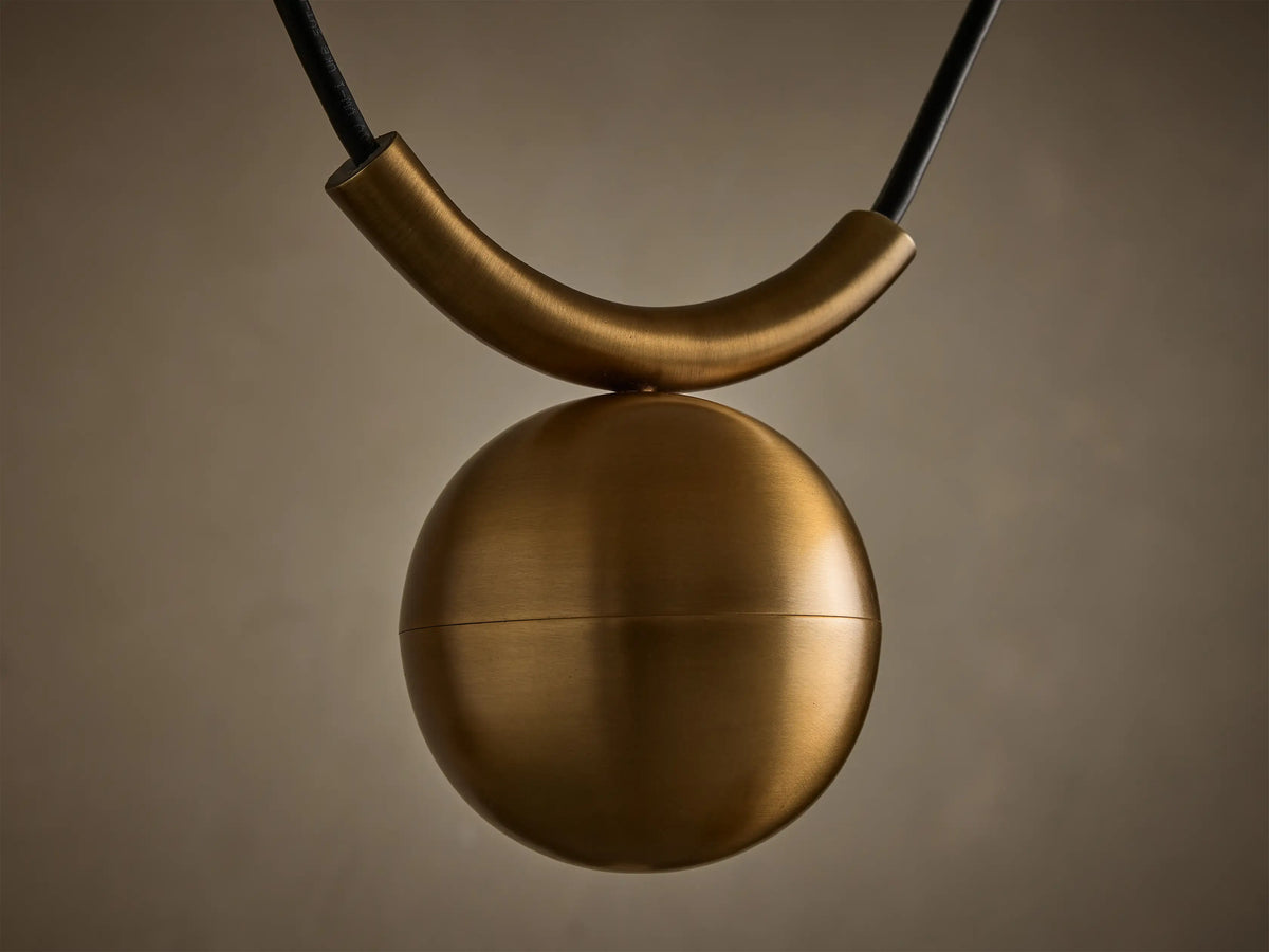Sagamore 1 Light Pendant in Brass (3 of 5)