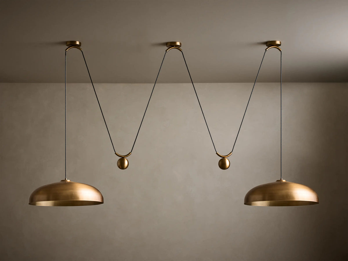 Sagamore 2 Light Pendant in Brass (2 of 5)