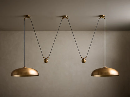 Sagamore 2 Light Pendant in Brass (2 of 5)