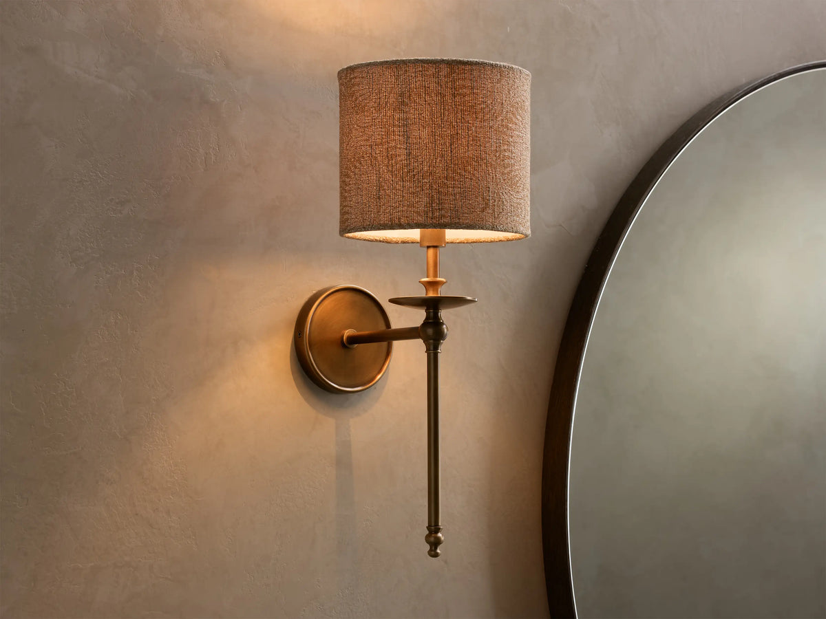 CLAY / ANTIQUE BRASS