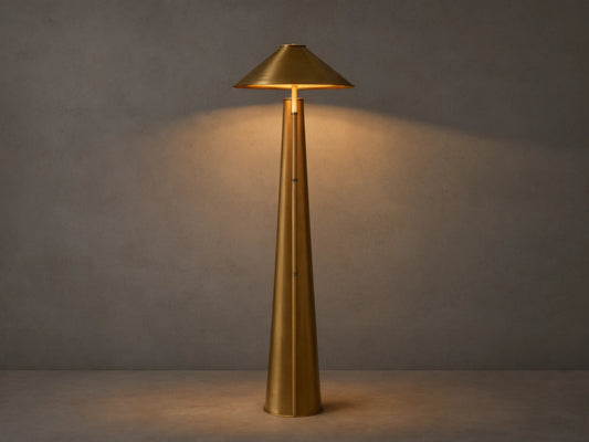 Ombra Floor Lamp in Brass (1 of 3)