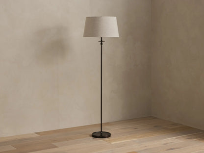Winslow Floor Lamp in Bronze with Flax Shade (3 of 3)