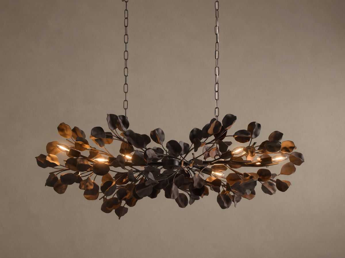 Lunaria 54" Linear Chandelier in Bronze/Ebony (4 of 4)