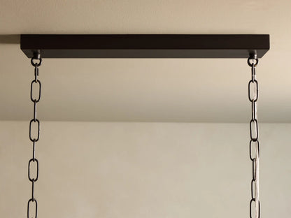 Lunaria 54" Linear Chandelier in Bronze/Ebony (2 of 4)