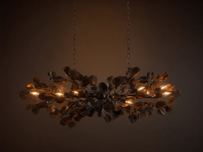 Lunaria 54" Linear Chandelier in Bronze/Ebony (4 of 4)