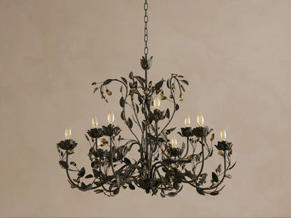 Nicoletta 36" Round Chandelier in Bronze (1 of 6)