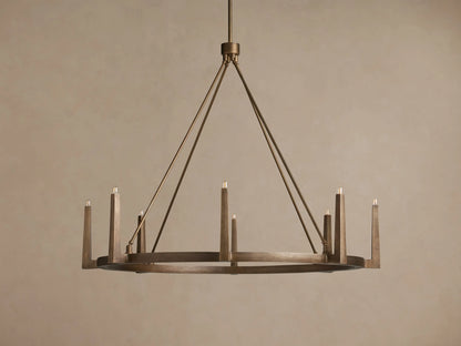 Emmet 54" Round Chandelier in Brass (1 of 5)