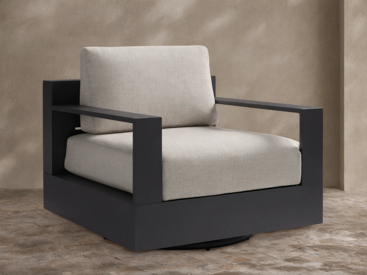 Bal Harbour Outdoor Aluminum Swivel Chair